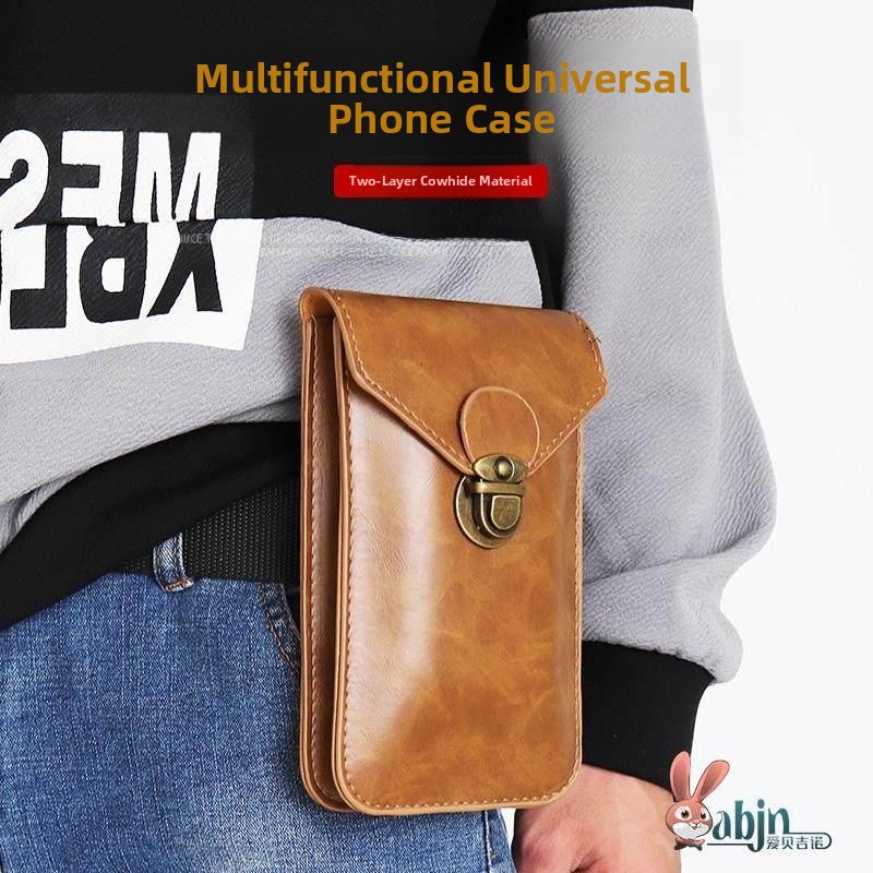 Leather Work Bag - New Ultra-Thin Waterproof Leather Phone Case