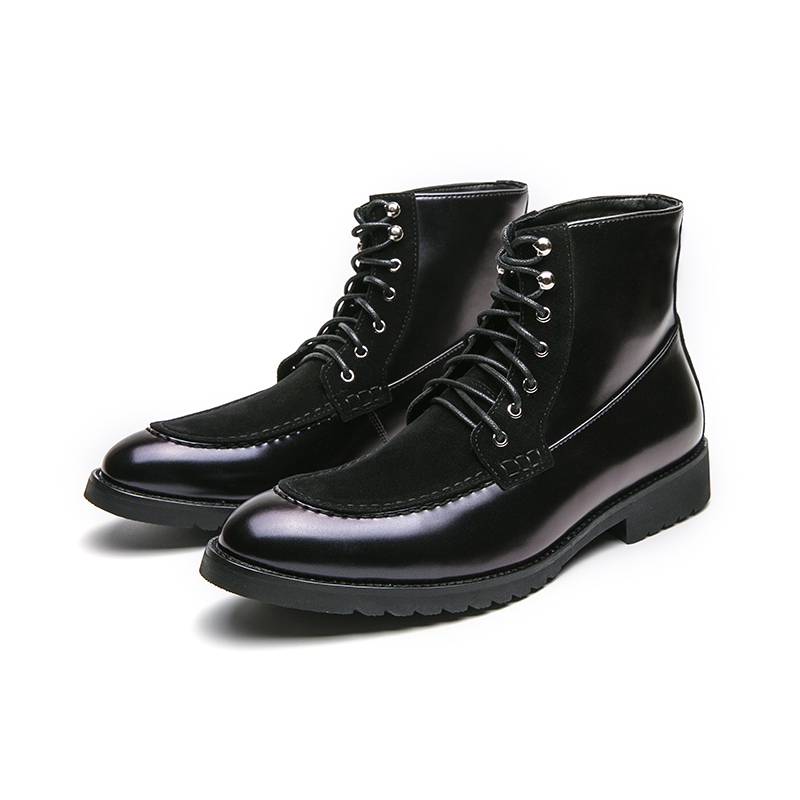 Vintage Leatherwork - Men Vintage Ankle Boots Suede Leather