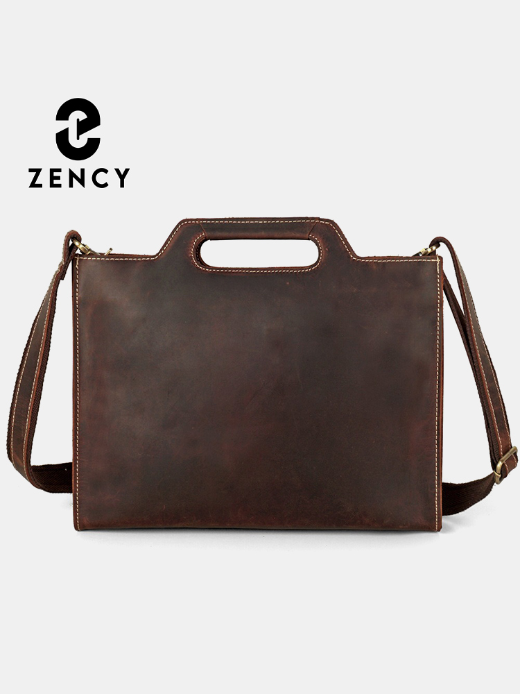 Vintage Leatherwork - Zency Genuine Leather Men Shoulder Bag