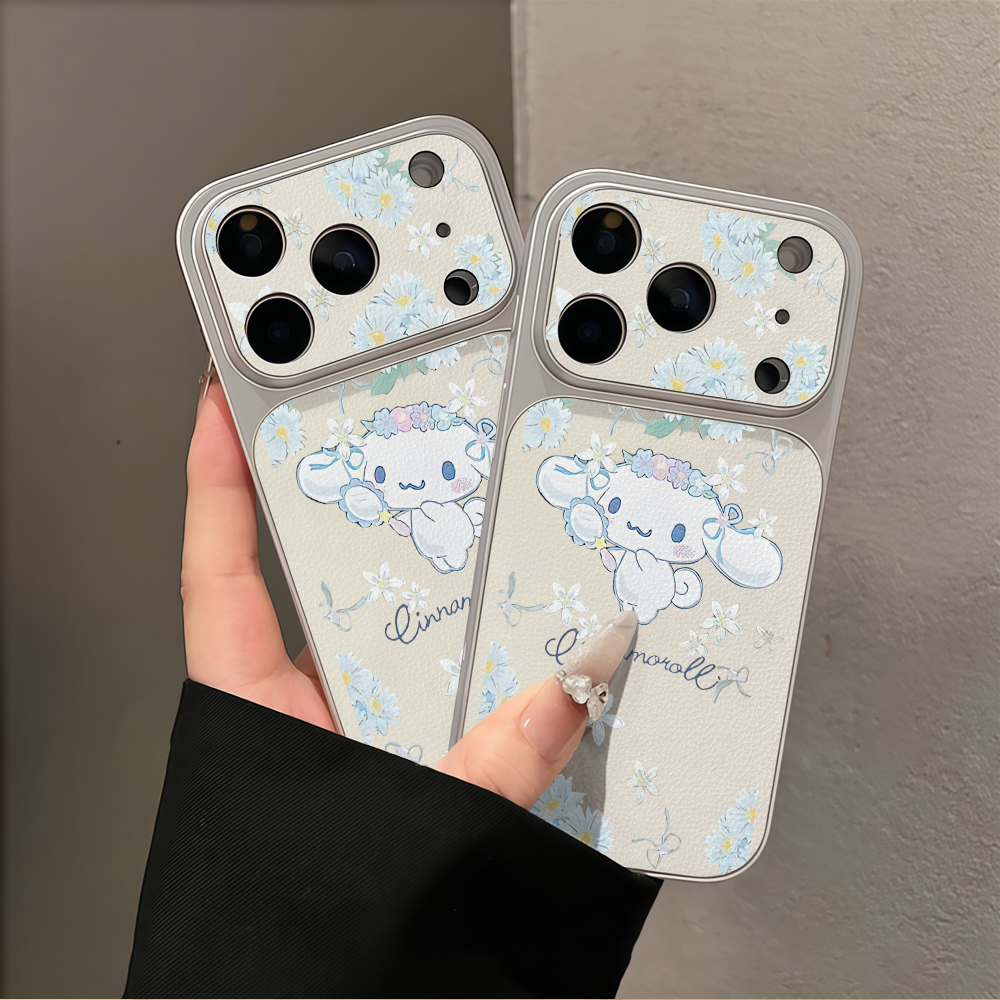 Leather X - Leather Kawaii Cinnamoroll Case For iPhone