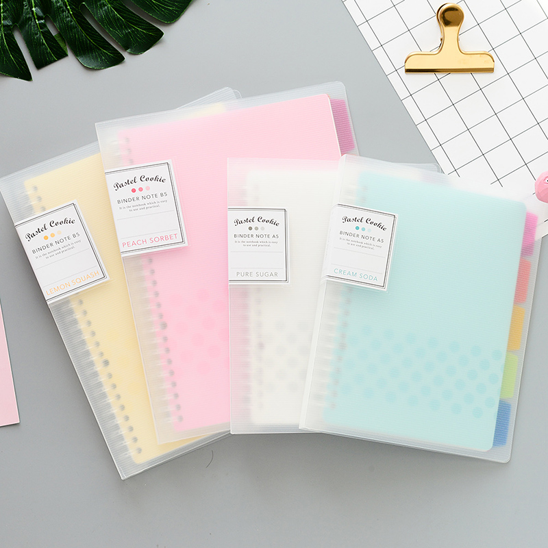 Leather Work Notebook - 1Pc KOKUYO Loose Leaf Notebook Pastel
