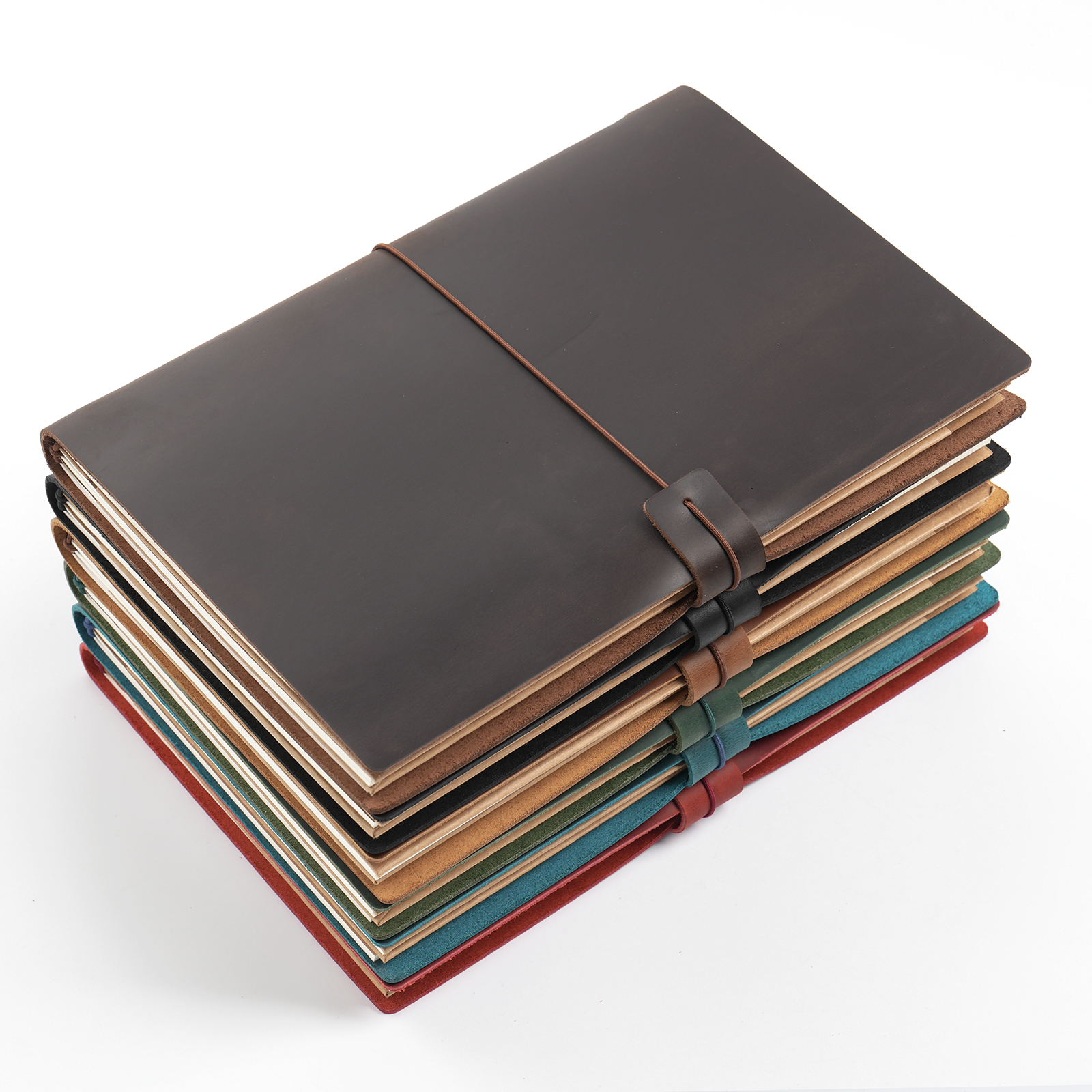 Leather Work Notebook - Handmade B5 Genuine Leather Traveler Notebook
