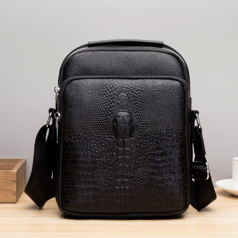 Vintage Leatherwork - Luxury Brand Alligator Men Shoulder Bag