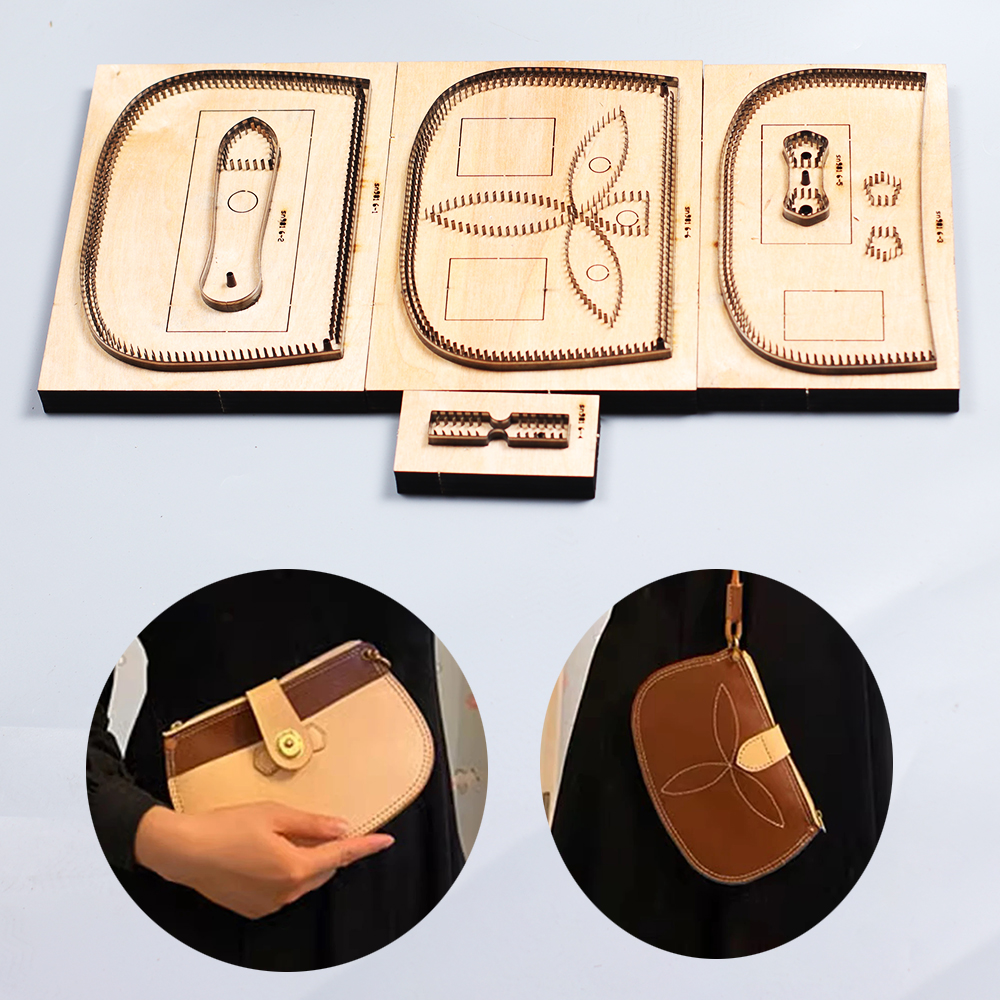 Leatherwork Accessories - 20x13.5cm zipper handbag wood cutting dies