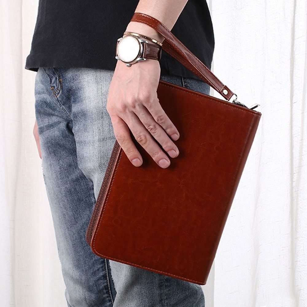 Portable File Folder PU Leathe - Leatherwork Books ulasan dan harga