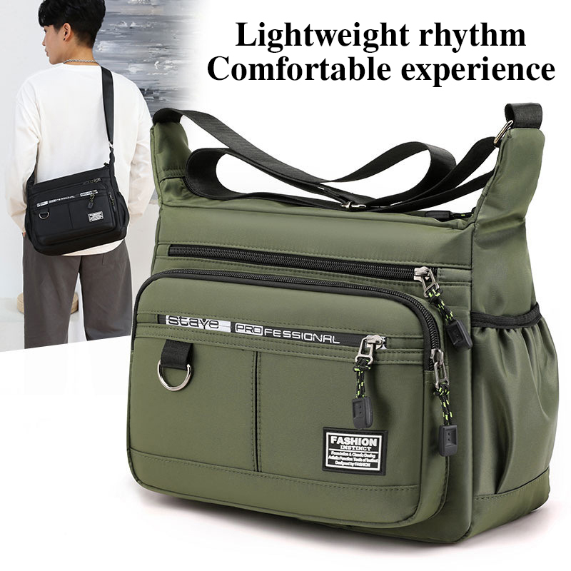 Men's Messenger Bag Crossbody  - Leather Work Japan ulasan dan harga