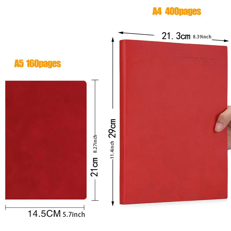 A4 A5 400pages/160pages Soft L - Leatherwork Books ulasan dan harga
