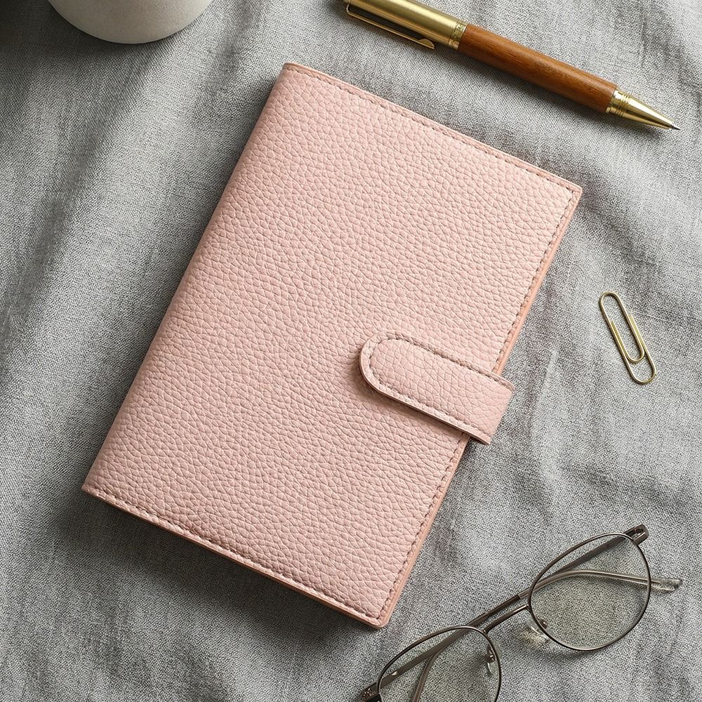 Diary Litchi Leather Portable  - Leatherwork Books ulasan dan harga