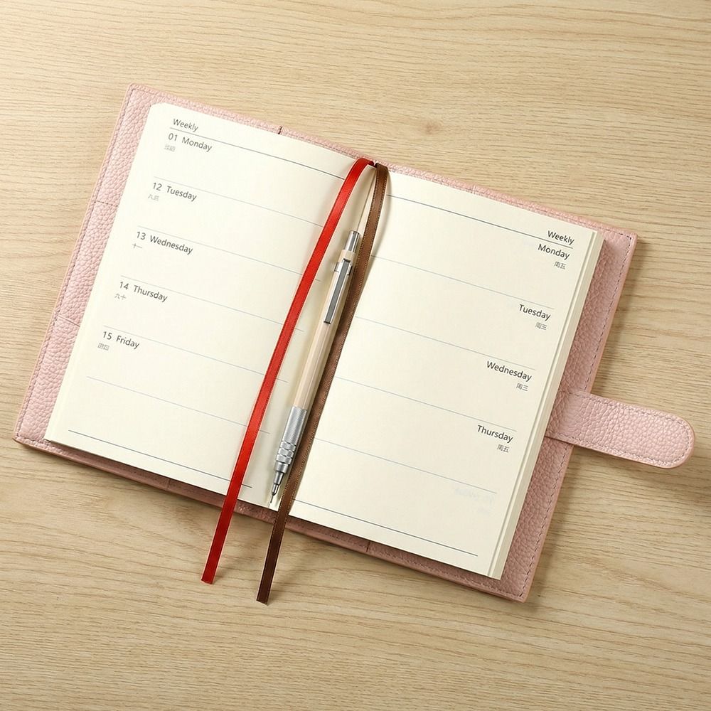 Diary Litchi Leather Portable  - Leatherwork Books ulasan dan harga