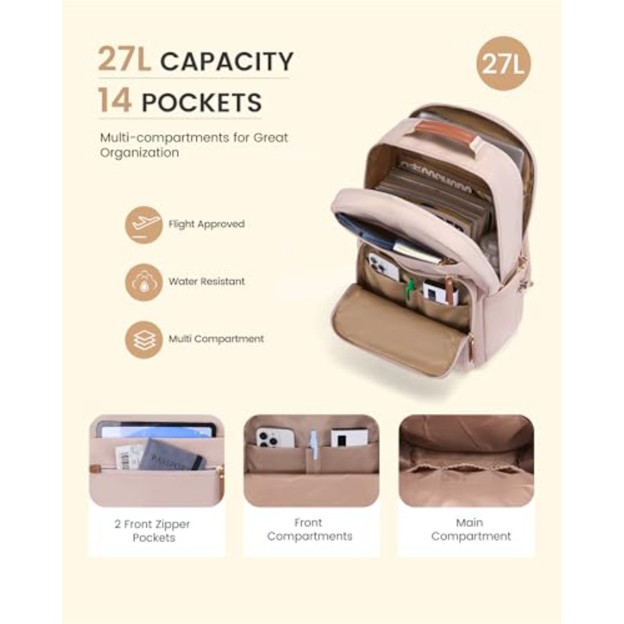 Laptop Backpack for Women with - Leather Works ulasan dan harga