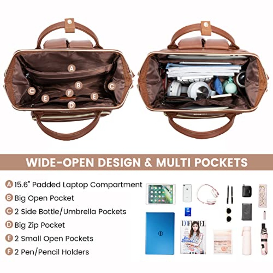 Leather Laptop Backpack for Wo - Leather Works ulasan dan harga