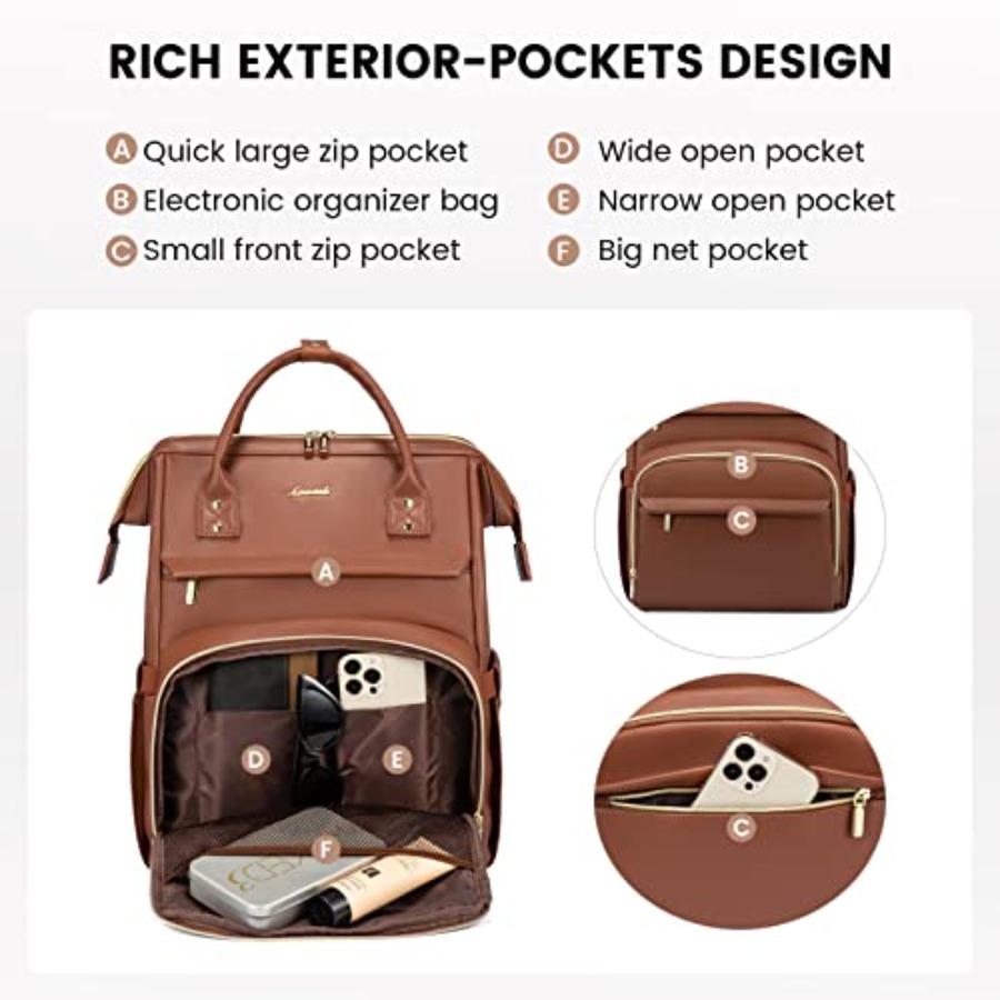 Leather Laptop Backpack for Wo - Leather Works ulasan dan harga