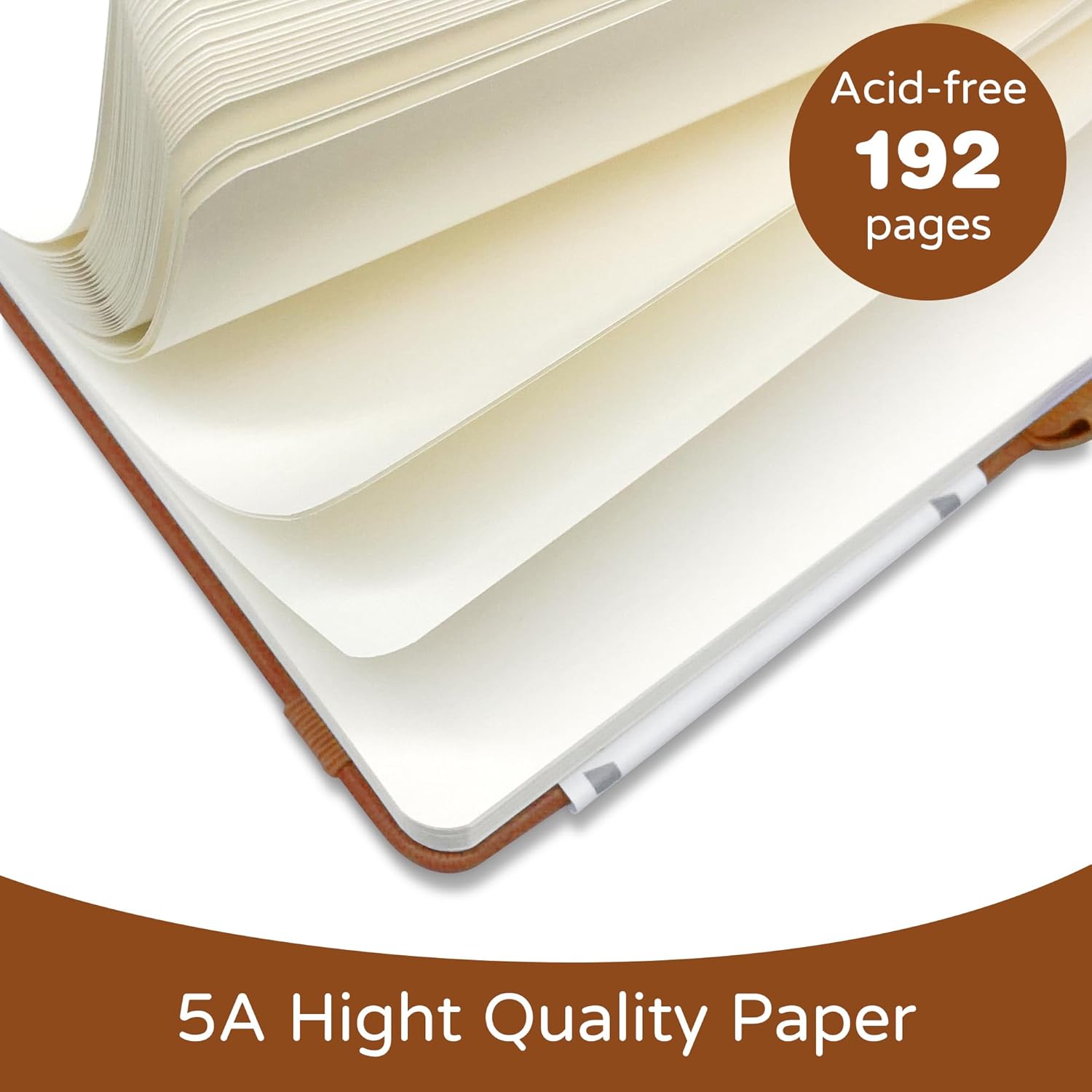 A5 Blank Journal Notebook, 192 - Leatherwork Books ulasan dan harga