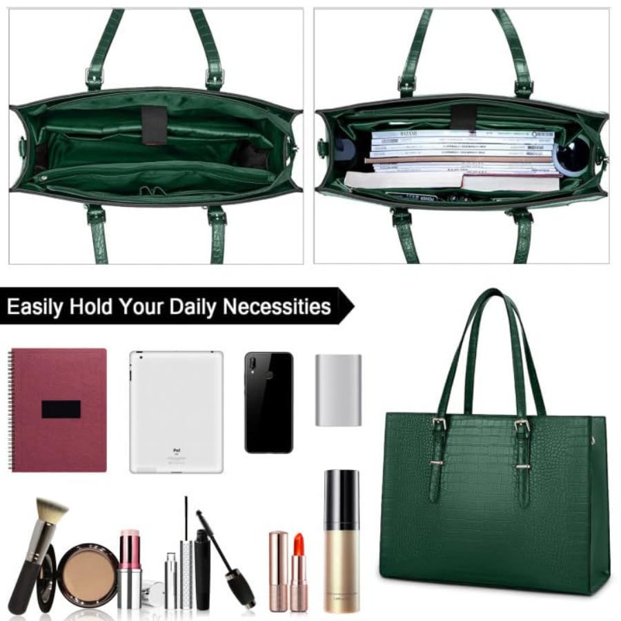 Laptop Bag for Women 15.6 Inch - Leather Work Bag ulasan dan harga