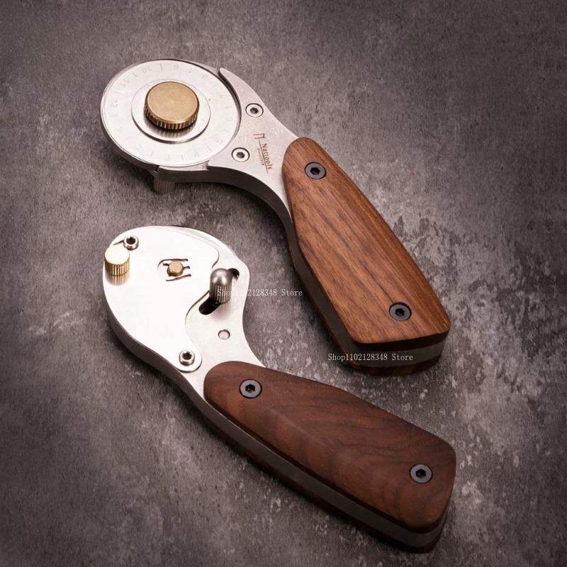 Natural Wooden Handle All-meta - Leatherwork Accessories ulasan dan harga