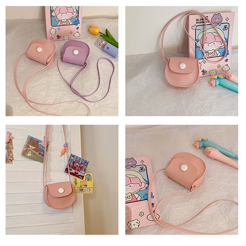 Child Girls Cross Body Bag PU  - Leatherwork Wallet ulasan dan harga