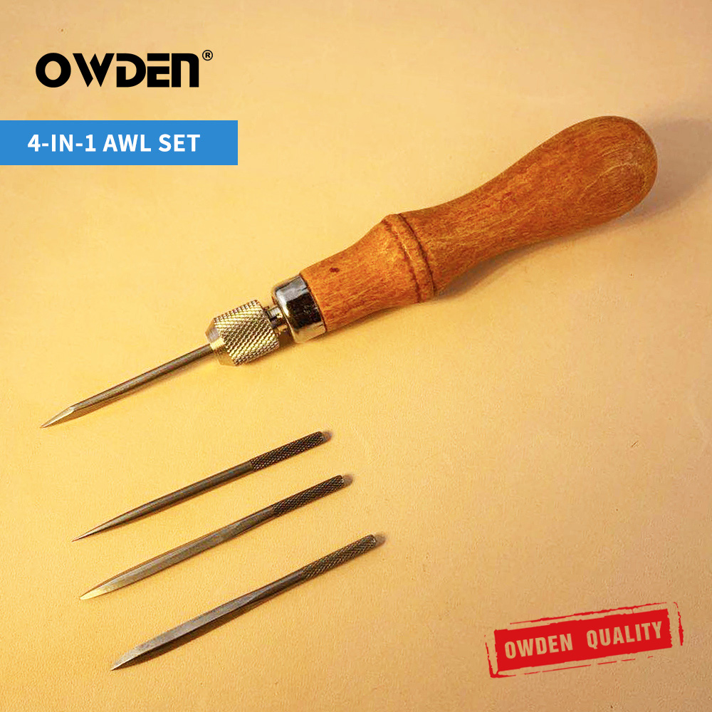 OWDEN Leather Awl Tool Set DIY - Leatherwork Tool Kit ulasan dan harga