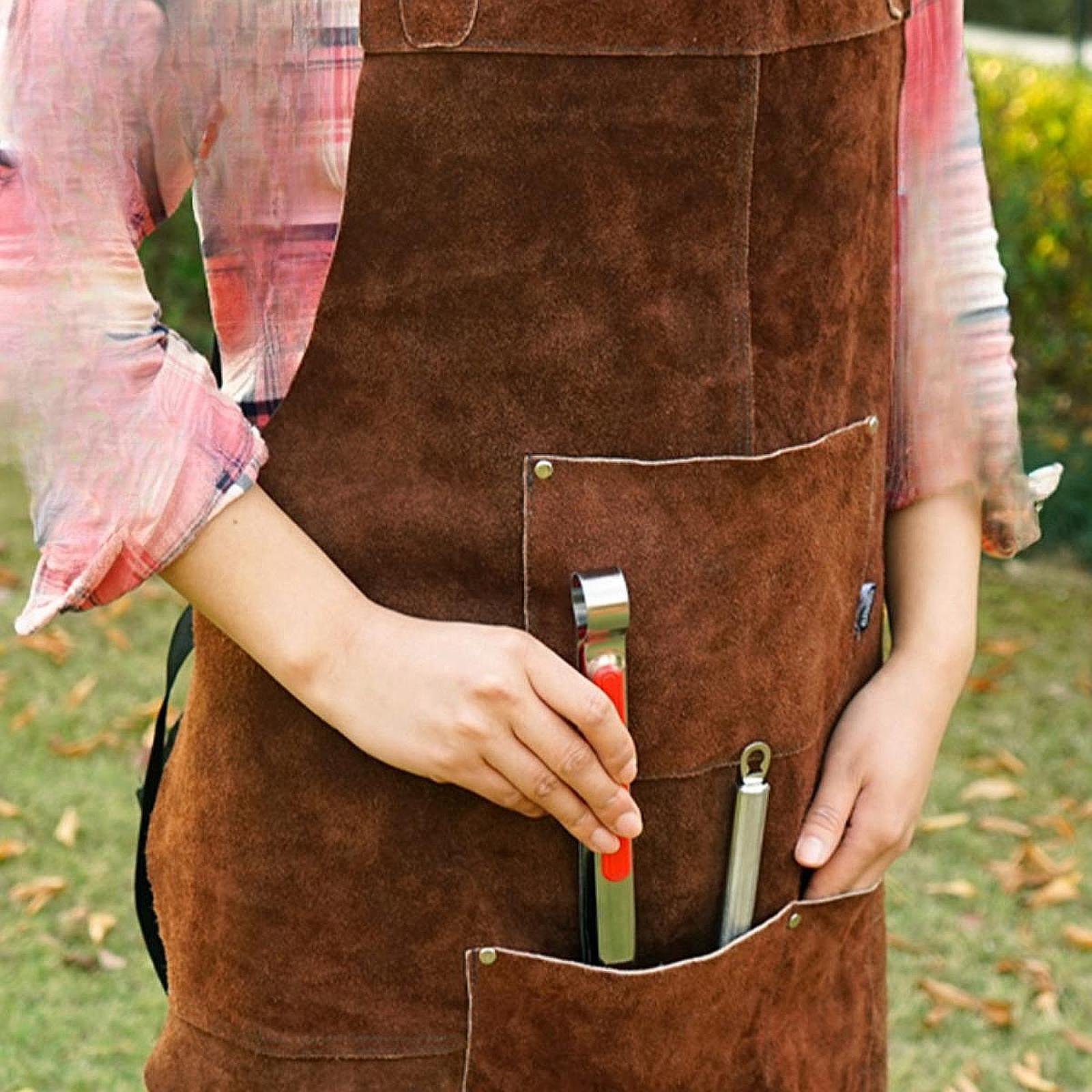 Workshop Garage Apron Work Apr - Leather Work Japan ulasan dan harga