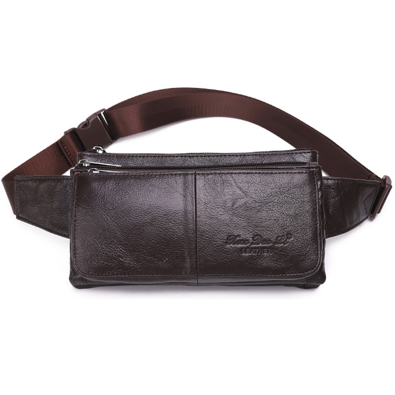 Men Waist Fanny Pack Belt Hip  - Leatherwork Wallet ulasan dan harga