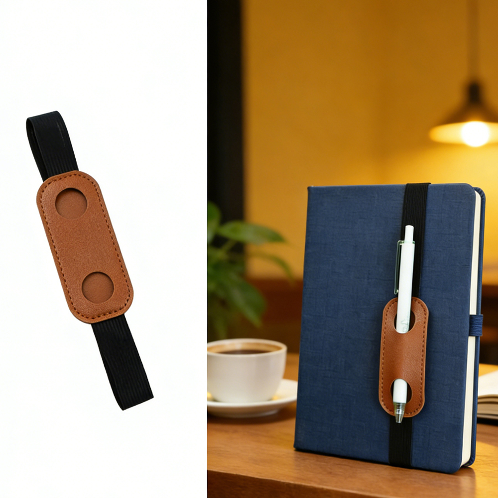 Portable Notebook Pen Holder w - Leather Work Notebook ulasan dan harga