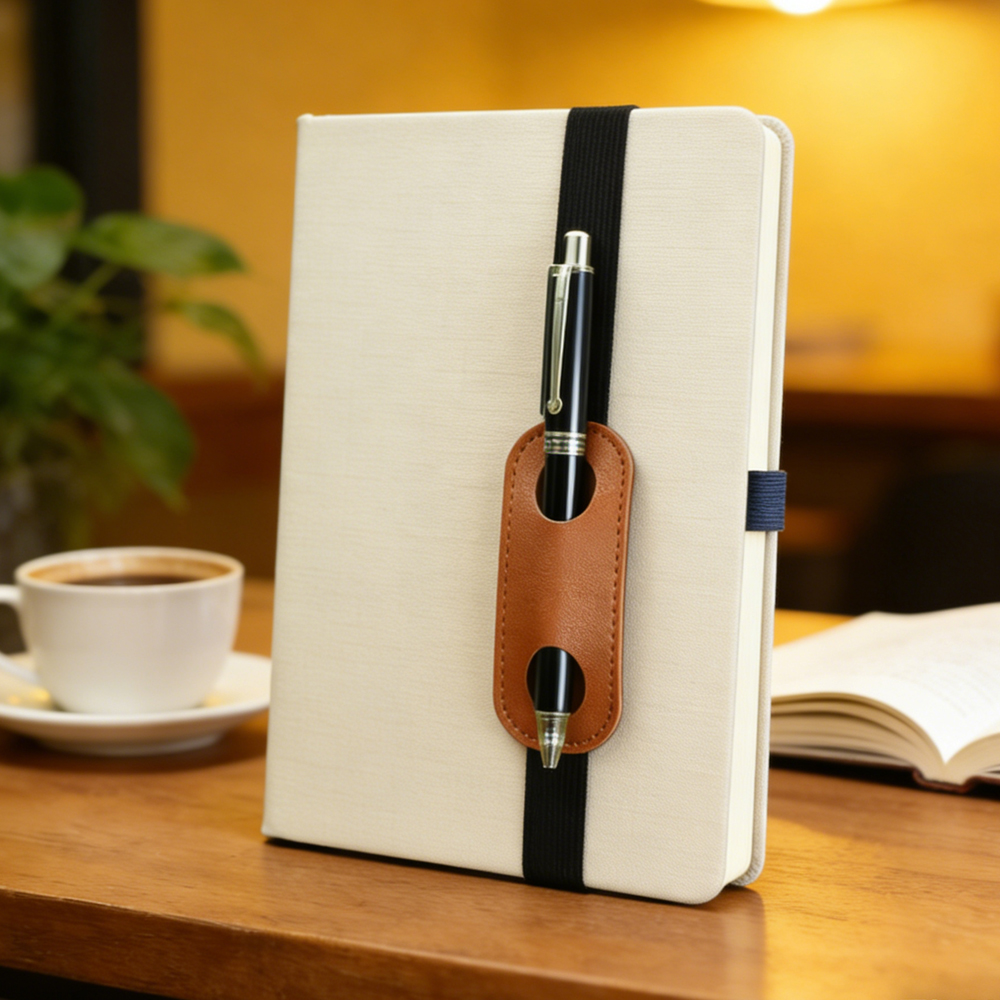 Portable Notebook Pen Holder w - Leather Work Notebook ulasan dan harga