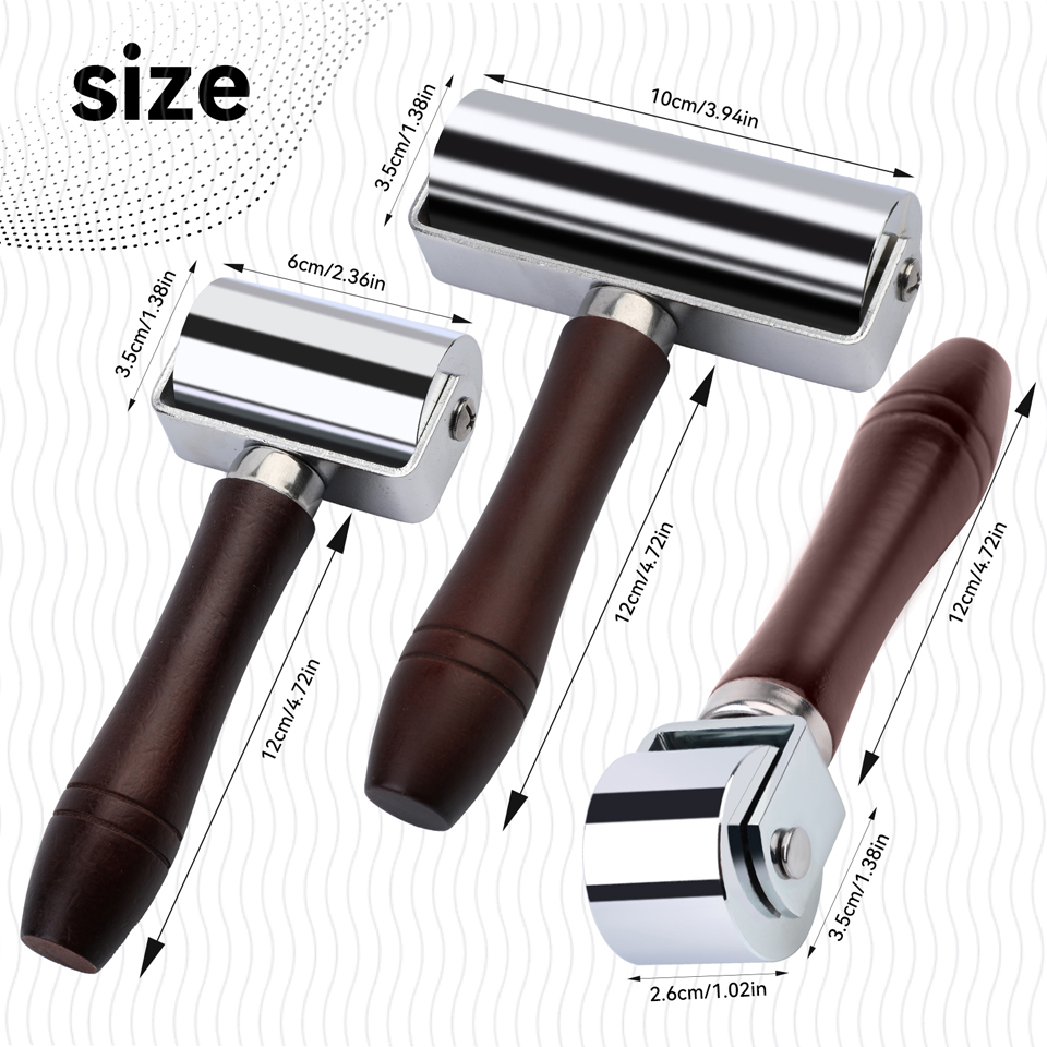 KRABALL Leather Press Edge Rol - Leatherwork Tool Kit ulasan dan harga
