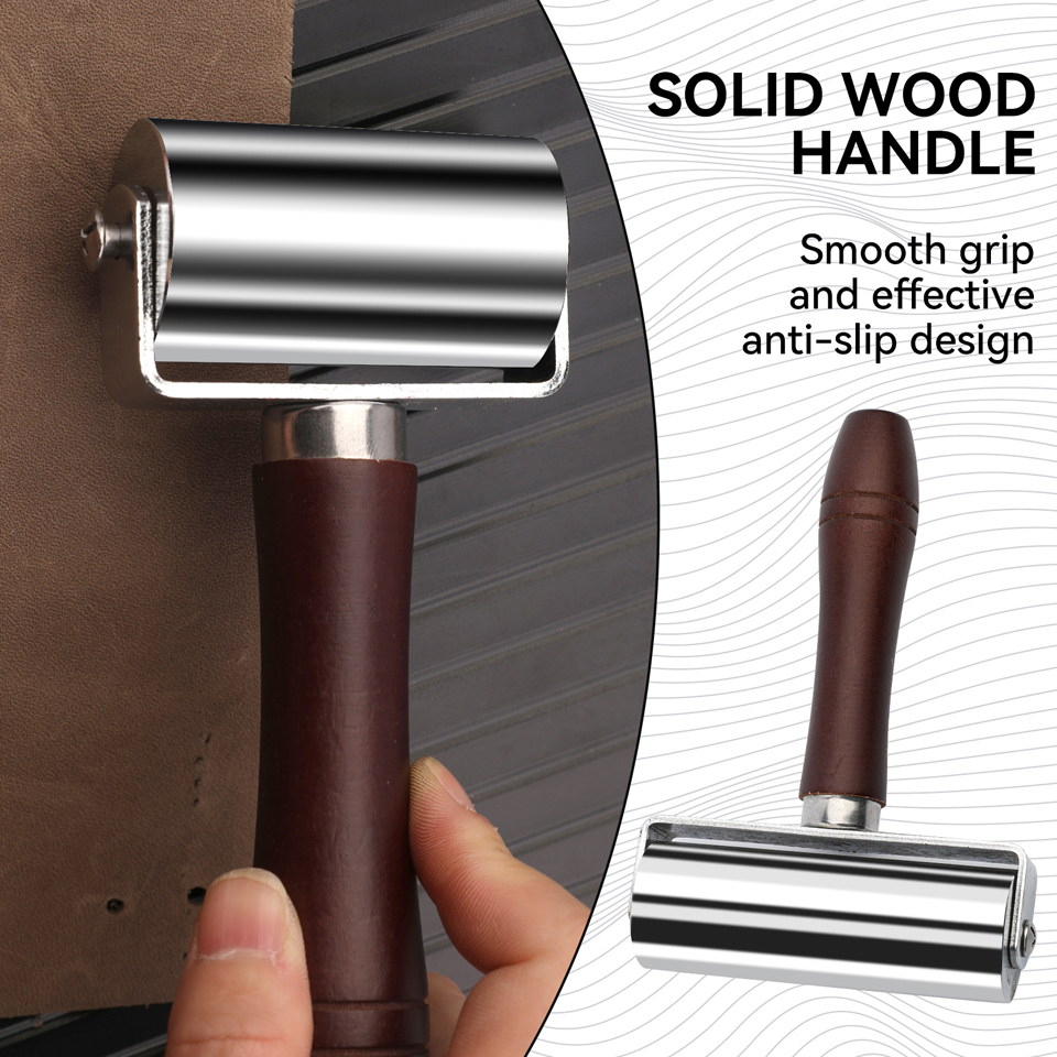 KRABALL Leather Press Edge Rol - Leatherwork Tool Kit ulasan dan harga