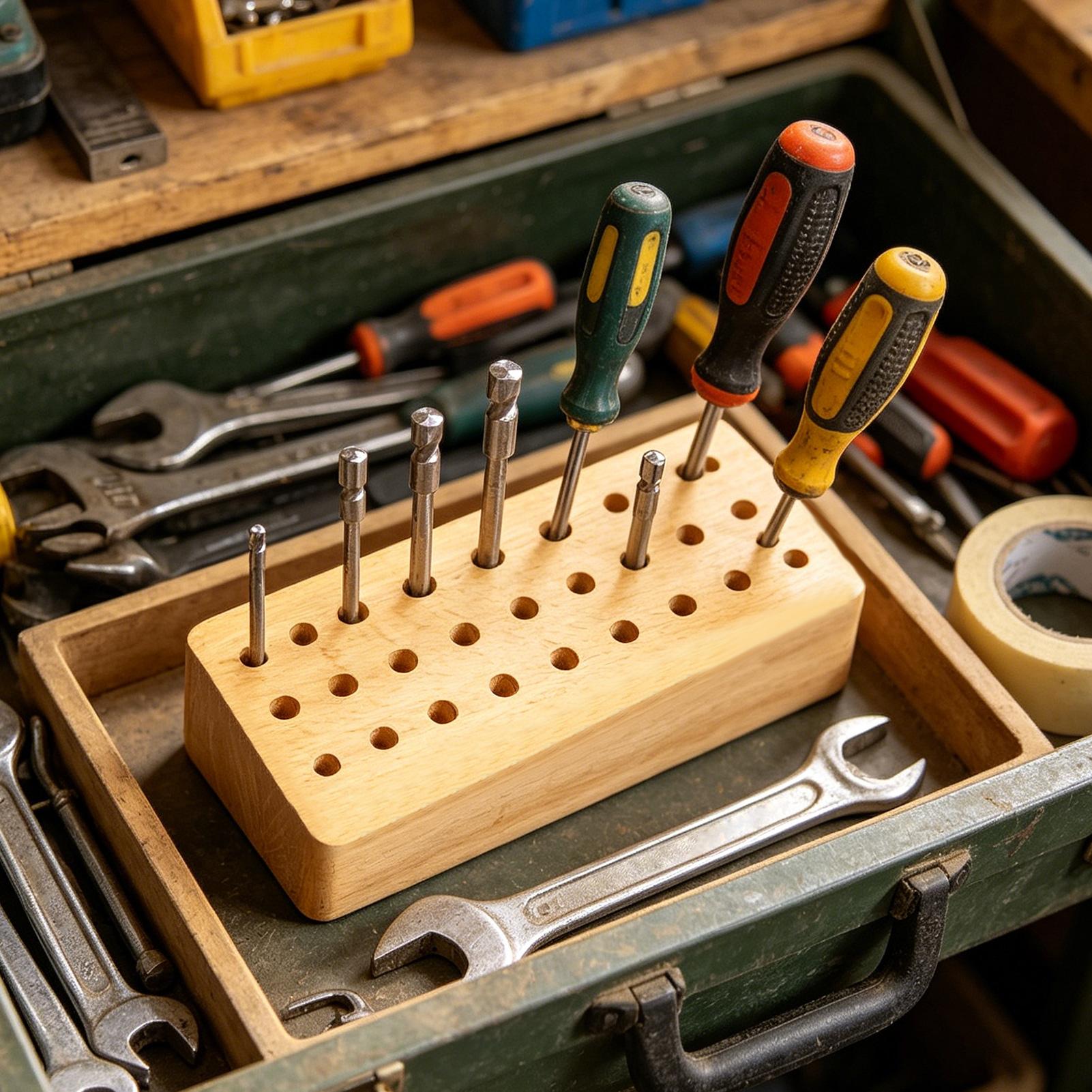 Leather Tool Holder 30-Hole Wo - Leatherwork Hobby ulasan dan harga