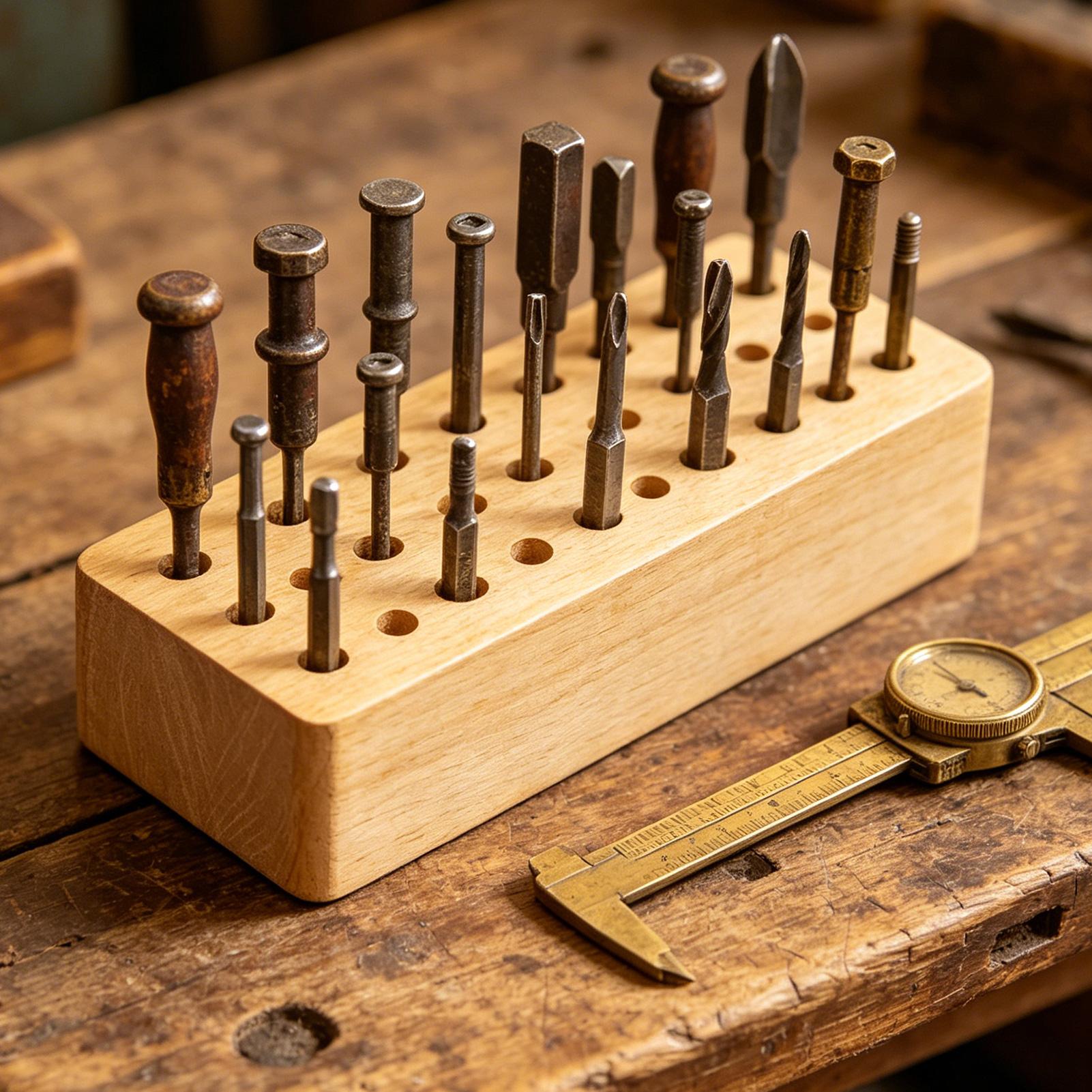 Leather Tool Holder 30-Hole Wo - Leatherwork Hobby ulasan dan harga