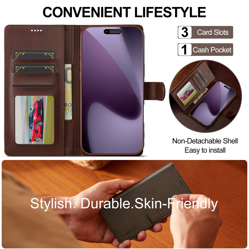 Magnetic Card Wallet Phone Cas - Leather X ulasan dan harga