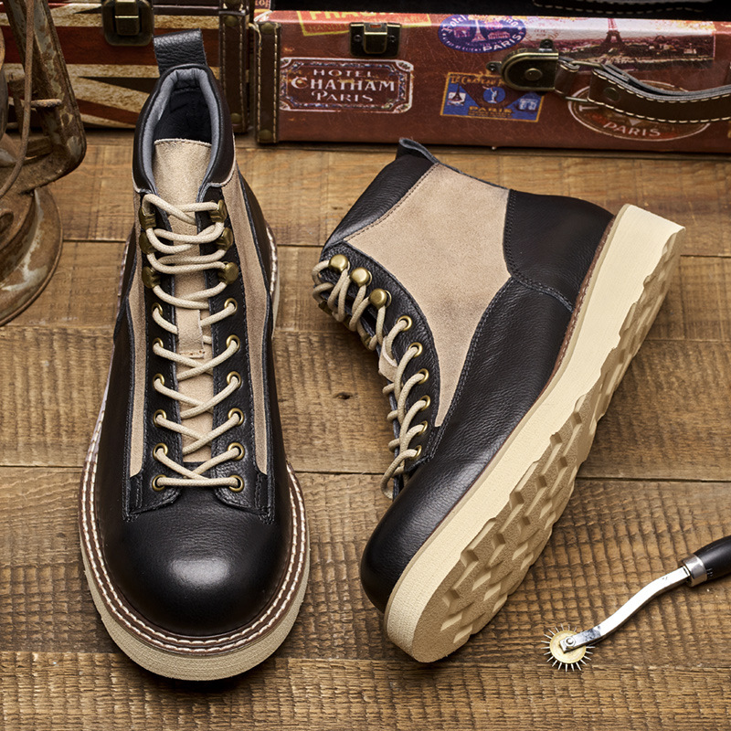Men's Short Toe Work Boots, Am - Vintage Leatherwork ulasan dan harga