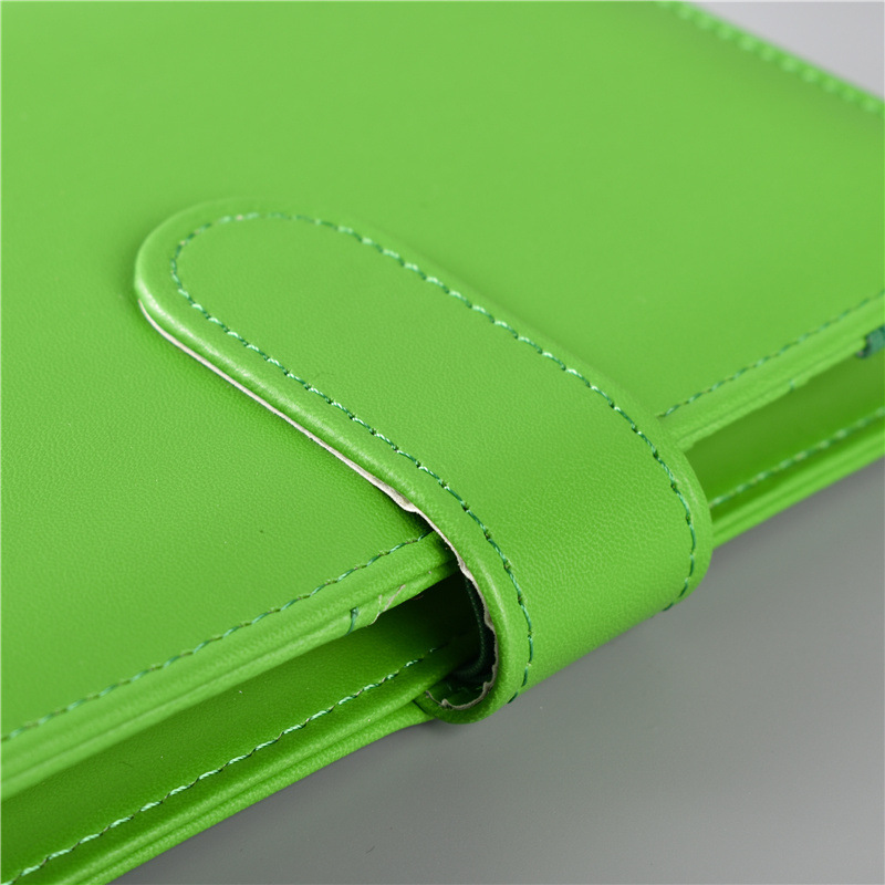 Macaron Color A5 A6 6 Ring Bin - Leather Work Notebook ulasan dan harga