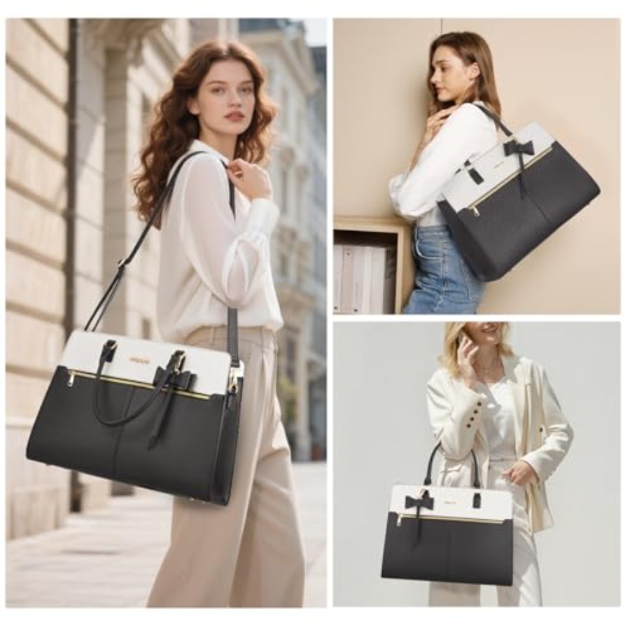 Laptop Tote Bag for Women, 15. - Leather Works ulasan dan harga