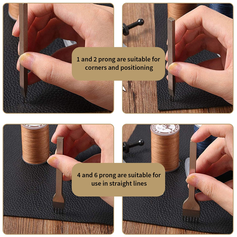 A64Z Leather Chisel Set, Prong - Wing Divider Stitch ulasan dan harga