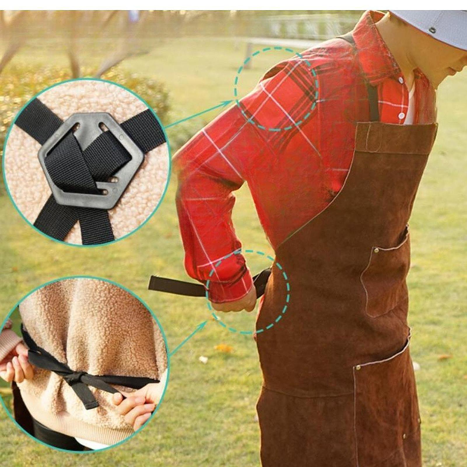 Welding Work Apron Wear Resist - Leather Work Japan ulasan dan harga