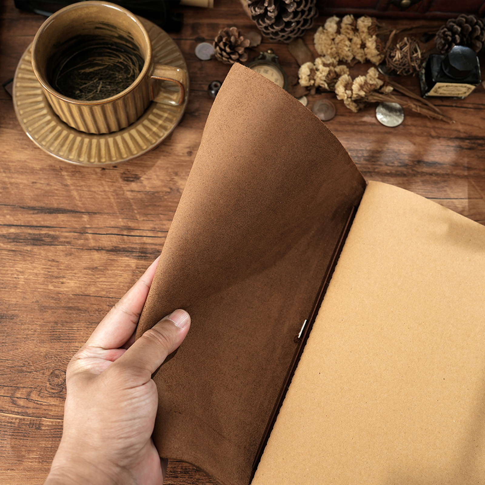 Handmade B5 Genuine Leather Tr - Leather Work Notebook ulasan dan harga