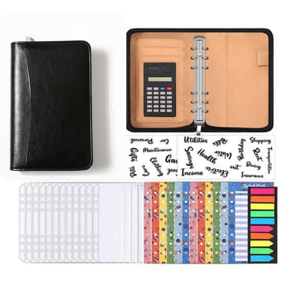 6-Ring File Folder PU Leather  - Leatherwork Books ulasan dan harga