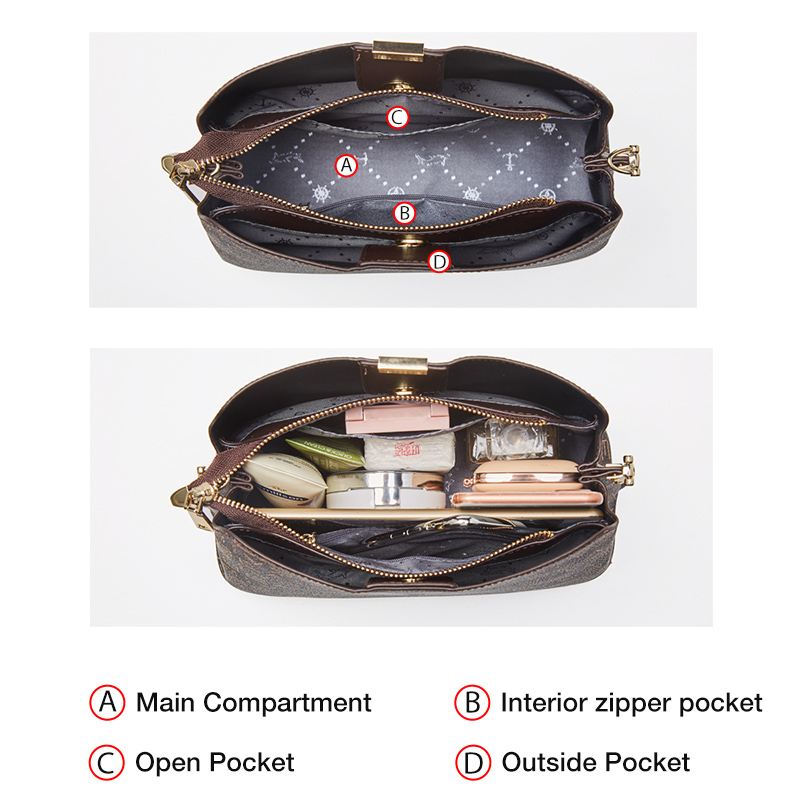 FOXER Women's Shoulder Bag PVC - Vintage Leatherwork ulasan dan harga