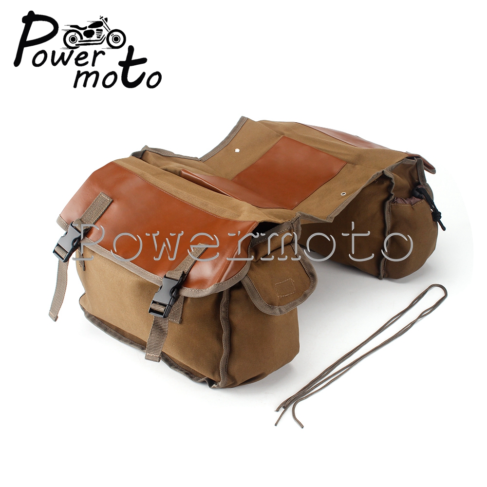 Universal Moto Saddle Bag Moto - Leather Work Bag ulasan dan harga