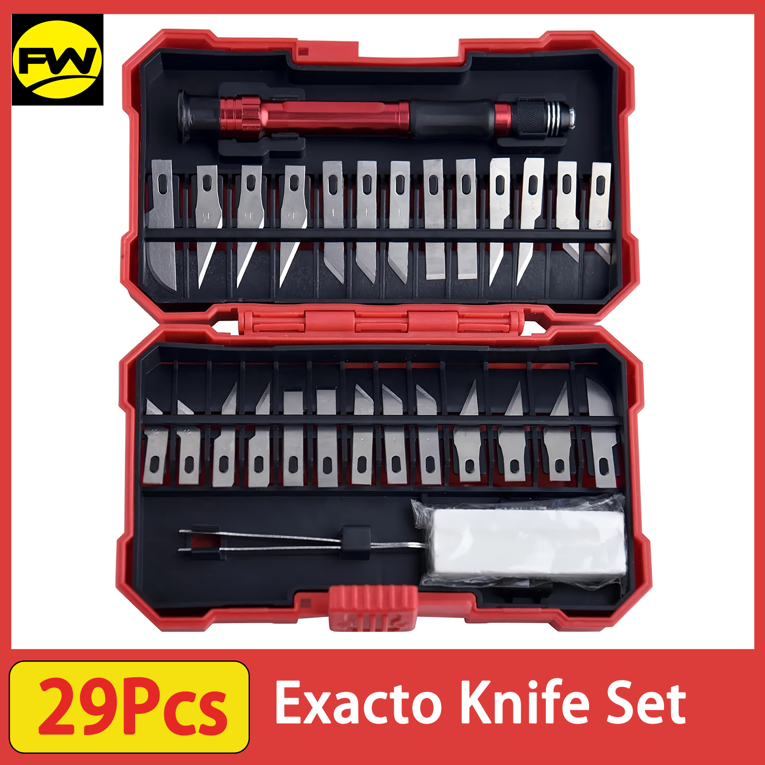 29Pcs Exacto Knife Set, Precis - Leatherwork Hobby ulasan dan harga