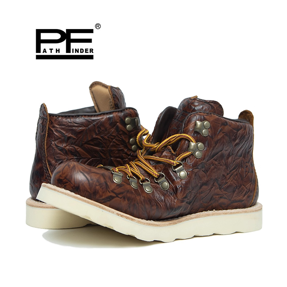 pf Fashion Men's Genuine Leath - Leather Work Women Shoes ulasan dan harga