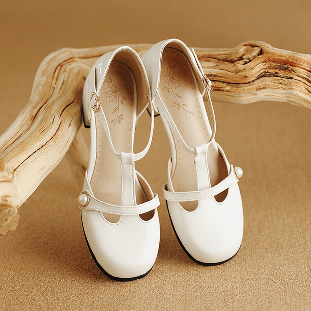 Thick High Heels Sandals Women - Leather Works ulasan dan harga
