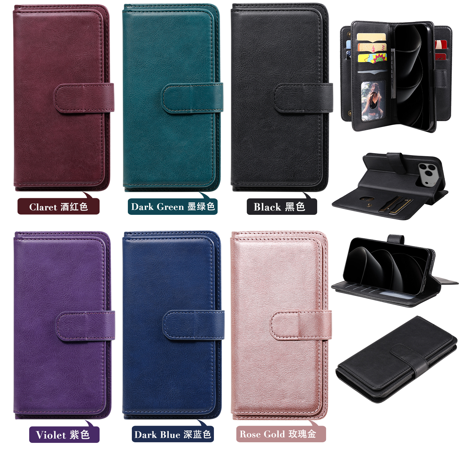 Flip Magnetic Multi Cards Solt - Leatherwork Wallet ulasan dan harga