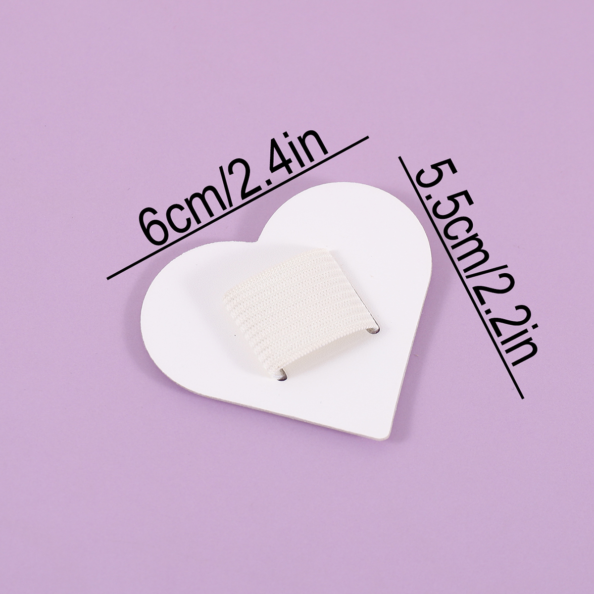 Self-Adhesive Heart Pen Clip H - Leather Work Notebook ulasan dan harga