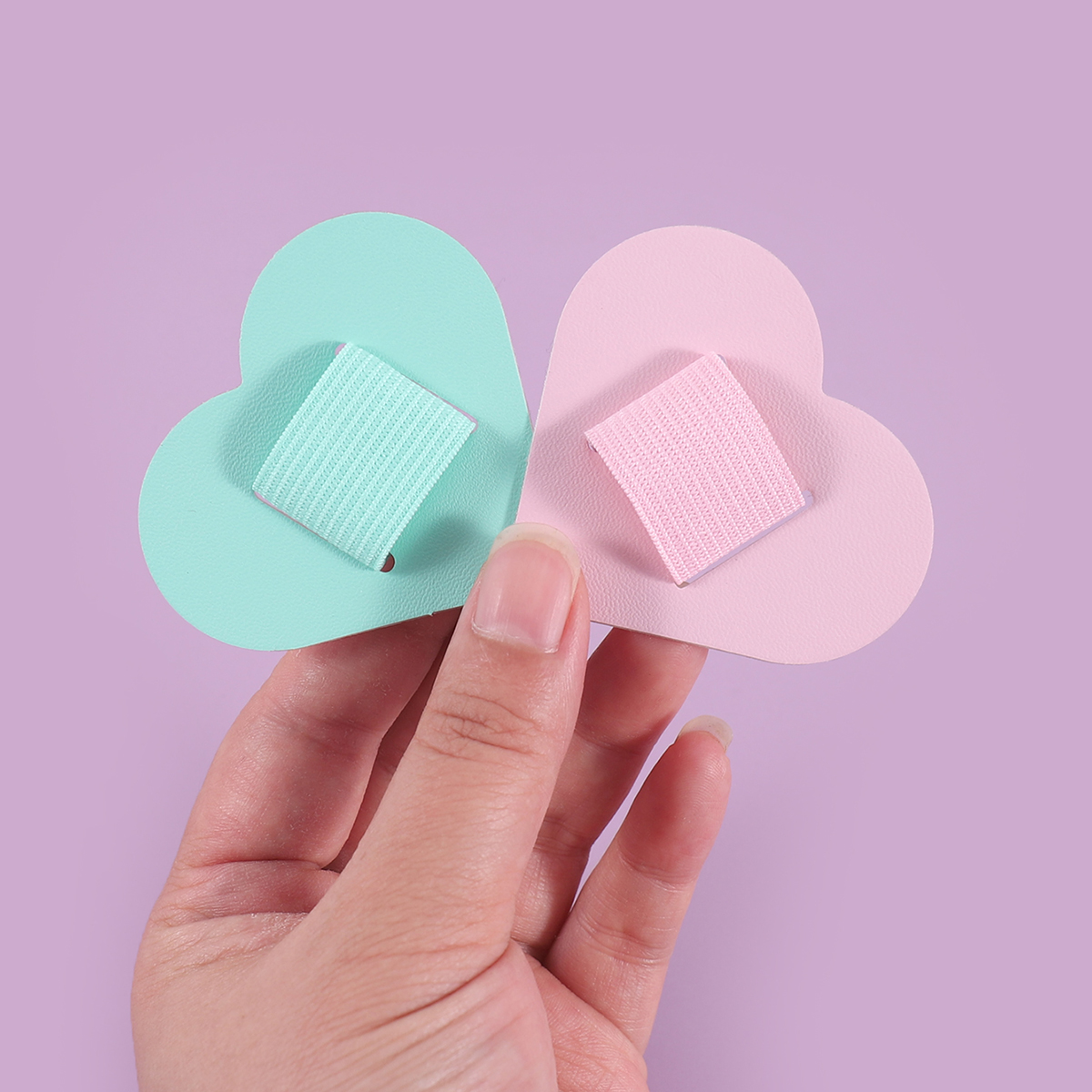 Self-Adhesive Heart Pen Clip H - Leather Work Notebook ulasan dan harga