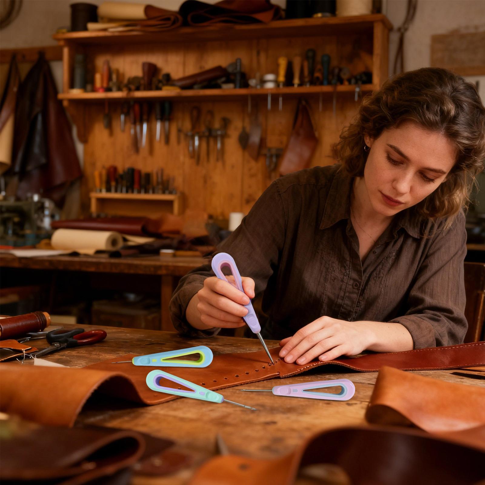 Leather Sewing Kit 4 Pieces St - Leatherwork Tool Kit ulasan dan harga