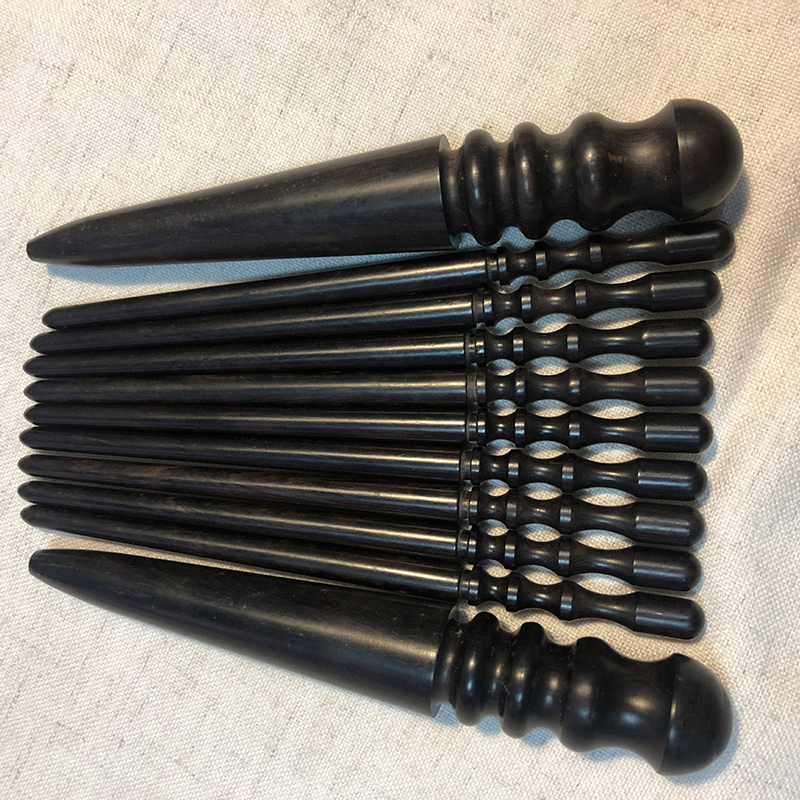 2Pcs High Density Ebony Black  - Leatherwork Tool Kit ulasan dan harga