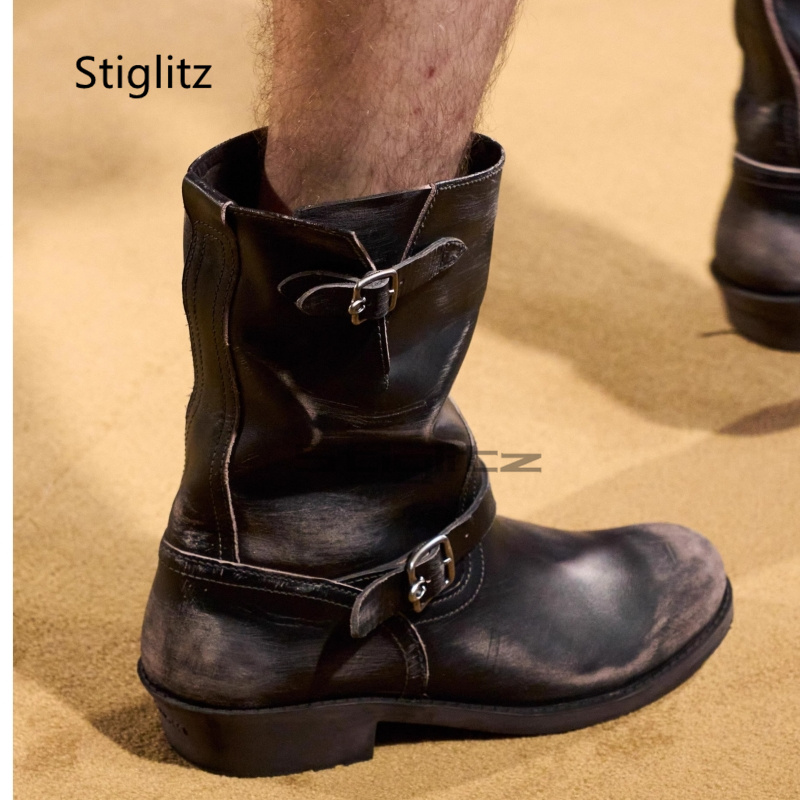 Retro Western Cowboy Boots for - Leather Work Women Shoes ulasan dan harga