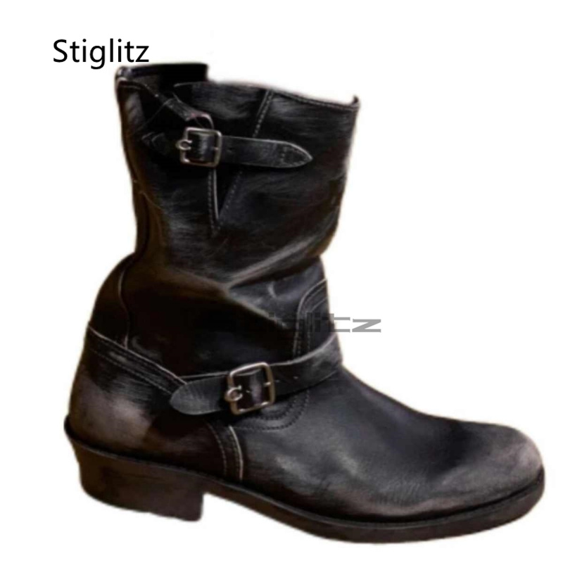 Retro Western Cowboy Boots for - Leather Work Women Shoes ulasan dan harga