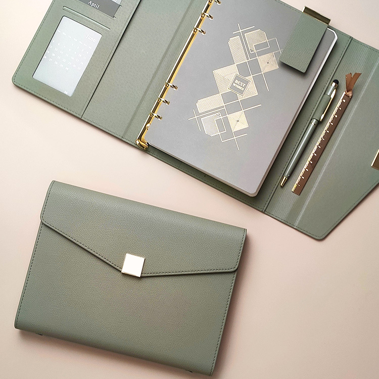 A5 Pu Leather Binder Notebook  - Leather Work Notebook ulasan dan harga